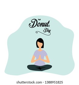 International Donut Day Celebration Vector Template Design Illustration