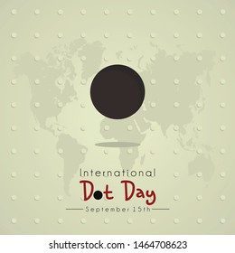 International Dot day vector design, celebrate on september 15th