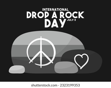 International Drop a Rock Day. July 3. Eps 10.