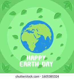 international earth day background and the day of a million trees with additional edible leaves and earth