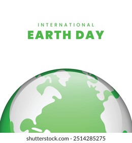 International earth day concept. Vector concepts for graphic and web design, business presentation, marketing and print.