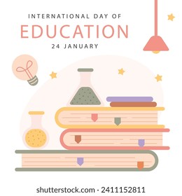 international education day vector brochure template design