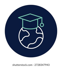 Vector de Educación internacional, píxel perfecto, archivo ilustrador 