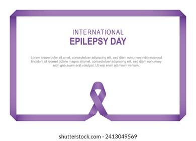 International Epilepsy Day background. Awareness Diseases Health. Vector illustration.