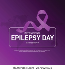 international epilepsy day. international epilepsy day creative banner, poster, social media post, postcard, background, backdrop, template, greetings card, cover, web banner design etc.