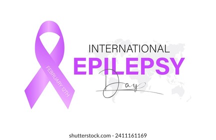 International Epilepsy Day observed every year on february 12. Vector health banner, flyer, poster and social medial template design.
