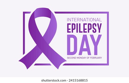 International Epilepsy Day is observed every year in February 12. Vector illustration on the theme of International Epilepsy Day. Template for banner, greeting card, poster with background.