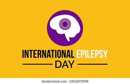 International Epilepsy Day observed every year on february 12. Vector health banner, flyer, poster and social medial template design.