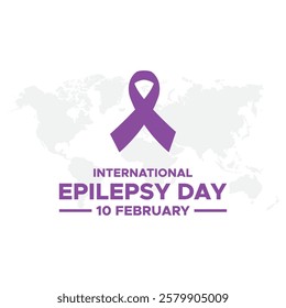 International Epilepsy Day observed every year on February 10. Vector Epilepsy banner, flyer, poster and social medial template design.