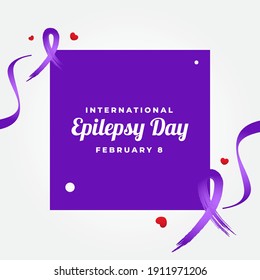 Fondo de la plantilla de diseño de vectores de Día Internacional de Epilepsia