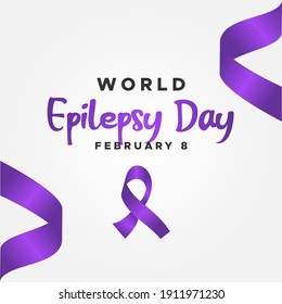 International Epilepsy Day Vector Design Template Background