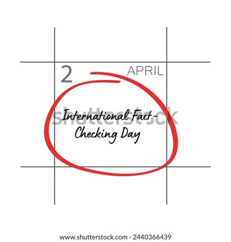 International Fact Checking Day. Template for background.