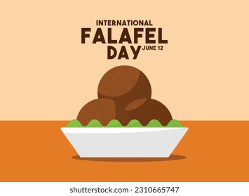 International Falafal Day. June 12. Eps 10.