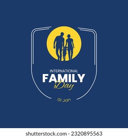 international families day good for international families day celebration . with shield Concept of the need to preserve the family to protect societies