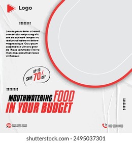 International fast food greeting card and poster or print template | Delicious burger and food menu social media banner template design | Delicious nachos food social media instagram post feed banner 