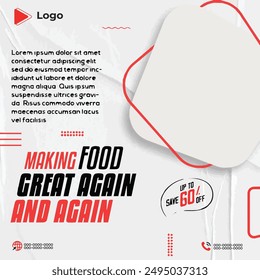 International fast food greeting card and poster or print template | Delicious burger and food menu social media banner template design | Delicious nachos food social media instagram post feed banner 