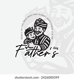 international father's day greeting poster design