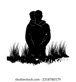 international fathers day silhouette design