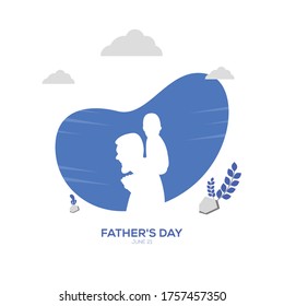International Father's Day social media instagram post - illustrations
