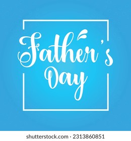 International Father's Day typography or banner template