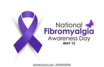 International Fibromyalgia Awareness Day, May 12. Vector illustration. Template for background, banner, card, poster. flyer design. Flat illustration.