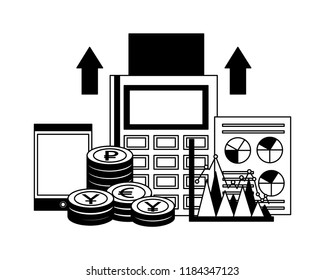 international finances and economy icons