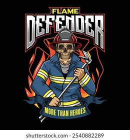 International Firefighter Day May 4 Celebration Vector Illustration for sticker, poster, flyer, brochure, invitation, greeting card, banner, campaign, t-shirt, apparel, social media, template