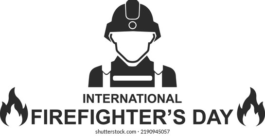 International firefighter day symbol vector