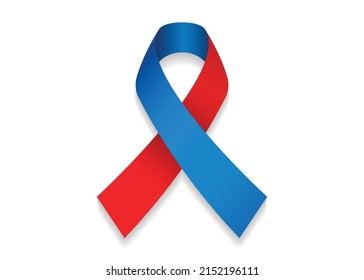 International Firefighters Day awareness ribbon. Ribbon icon vector.