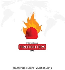 International firefighters' day. firefighter helmet icon. International Firefighters' Day. May 4. Holiday concept. Template for background, banner, card, poster.