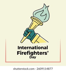 International Firefighters' Day Illustration: A graphic representation paying tribute to firefighters around the world.