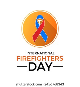 International Firefighters Day safe and healthy working vector illustration. Emergency awareness vector template for banner, card, background.