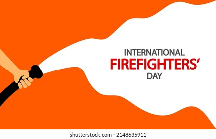 INTERNATIONAL FIREFIGHTERS DAY, vector art illustration.
