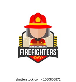 International Firefighters Day Vector Illustration