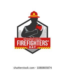 International Firefighters Day Vector Illustration