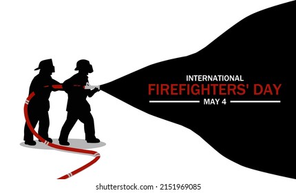 International Firefighters day vector illustration. Suitable for Poster, Banners, campaign and greeting card.