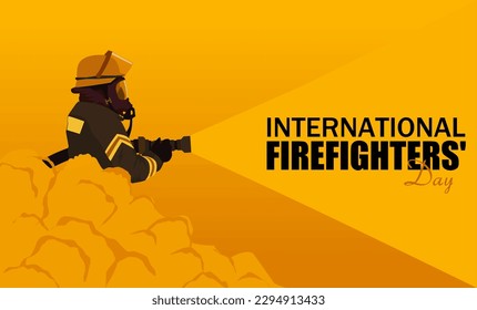 International Firefighters day vector illustration. Suitable for Poster, Banners, campaign and greeting card