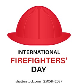 International Firefighters Day. Vector Illustration. 