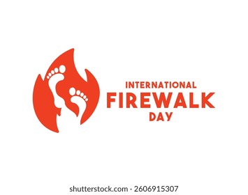 International Firewalk Day. April. Eps 10.