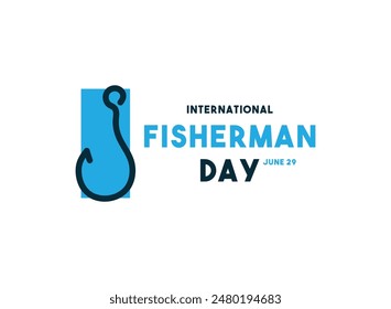 International Fisherman Day. June 29. Eps 10.