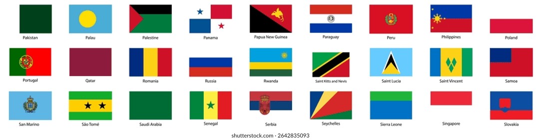 International Flags Icons – Global Nations Set