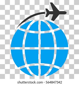 International Flight vector icon. Style is flat graphic symbol.