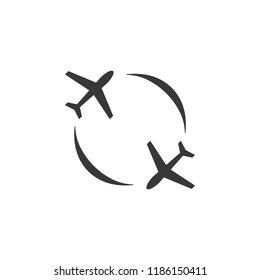 International flights icon. Element of airport icon. Premium quality graphic design icon. Signs and symbols collection icon for websites, web design, mobile app  on white background