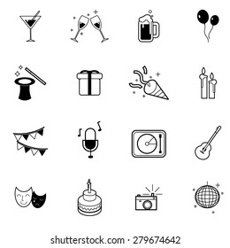 international food icons set vector illustration For Mobile, Web And Applications