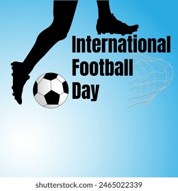 international football day concept. web banner design. illustration vector