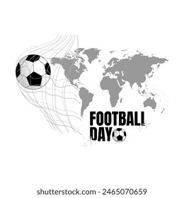 international football day concept. web banner design. illustration vector