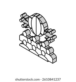 international forum isometric icon vector. international forum sign. isolated symbol illustration