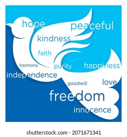 International Freedom Day - Peace, Spread Love, Kindness Social Media Post Design