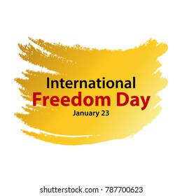 International Freedom Day Vector Template Design