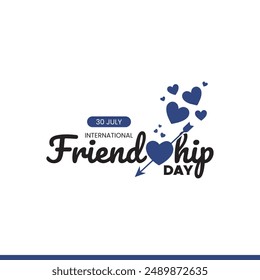 international friendship day, 30 July, friendship day stock illustration,Happy Friendship Day template, eps file.